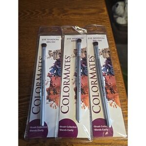 3-COLORMATES  Eye Shadow Brush #51001  Lot Of 3